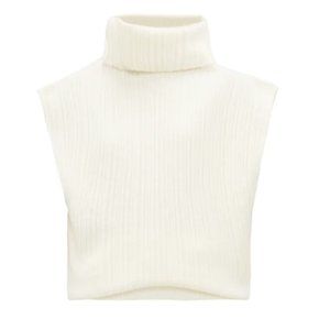 Jacquemus La Maille Aube Open-back Merino Wool-blend Sweater In Panna